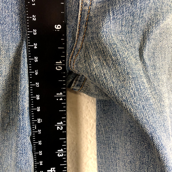 Lana Erica Jeans Blue Floral Embroidered Embellished Straight Leg Womens 4 - Picture 15 of 16